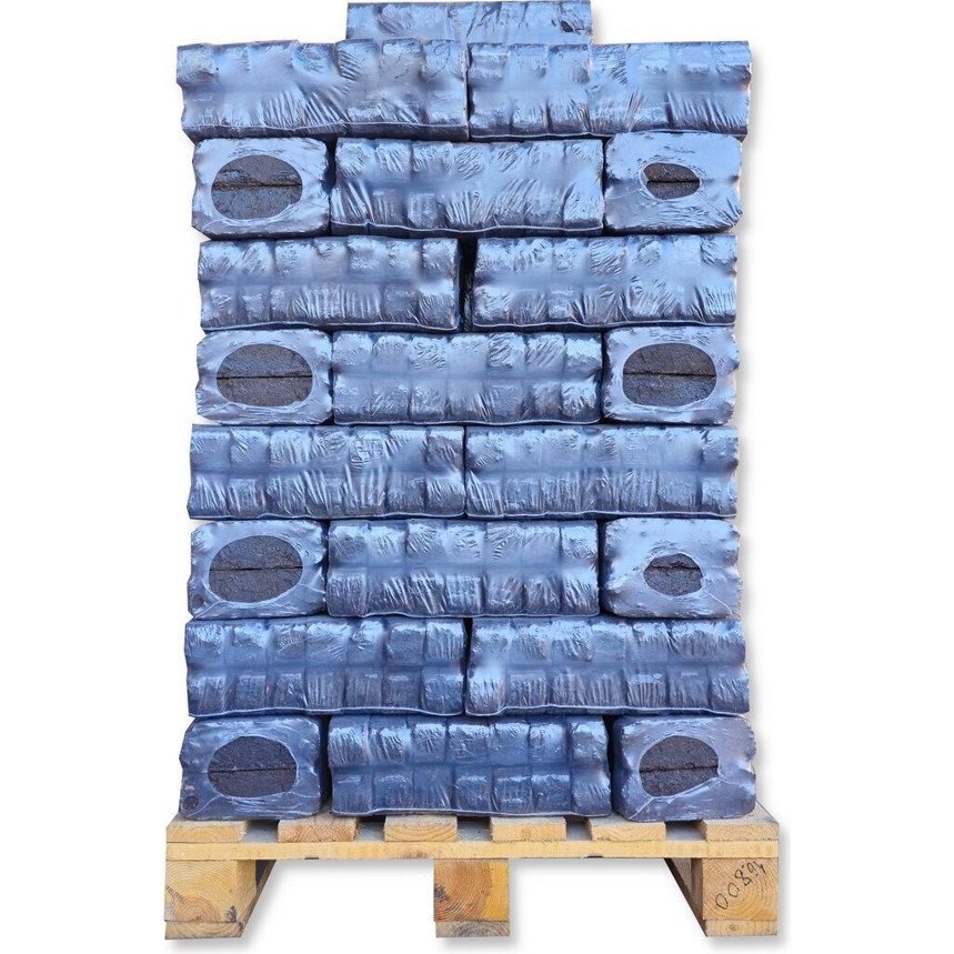 Energie Kienbacher - 2500 kg Torfbriketts & Hartholzbriketts - Hochreine Torfkohle auf Palette (25 x 10 kg)